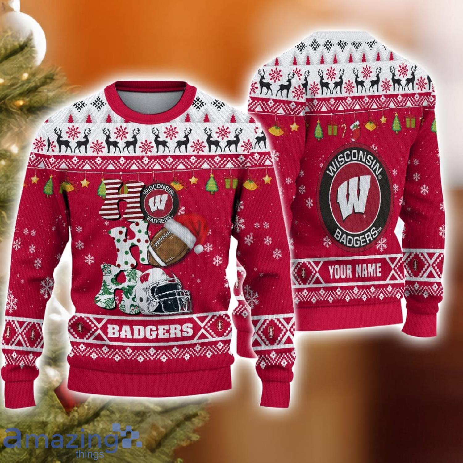 Wisconsin badgers hot sale ugly sweater