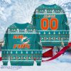 Custom Name Go Fins Miami Dolphins Ugly Christmas Sweater A Luxurious Gift For Loved Ones