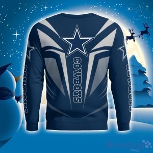 Cute Cool Like Dallas Cowboys Fan Bart Simpson Dab Ugly Christmas Sweater Product Photo 4