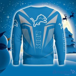 Cute Cool Like Detroit Lions Fan Bart Simpson Dab Ugly Christmas Sweater Product Photo 4