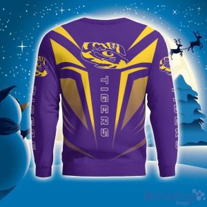 Cute Cool Like LSU Tigers Fan Bart Simpson Dab Ugly Christmas Sweater Product Photo 4