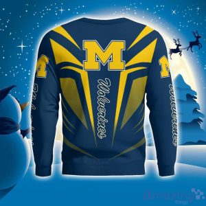 Cute Cool Like Michigan Wolverines Fan Bart Simpson Dab Ugly Christmas Sweater image Cute Cool Like Michigan Wolverines Fan Bart Simpson Dab Ugly Christmas Sweater Product Photo 4