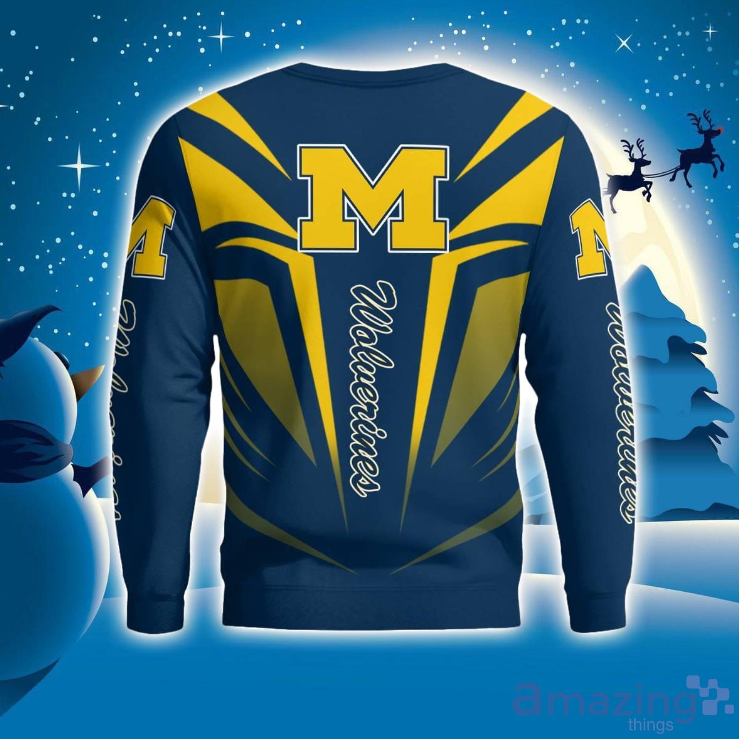 Cute Cool Like Michigan Wolverines Fan Bart Simpson Dab Ugly Christmas Sweater image Cute Cool Like Michigan Wolverines Fan Bart Simpson Dab Ugly Christmas Sweater Product Photo 4