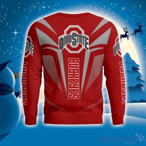 Cute Cool Like Ohio State Buckeyes Fan Bart Simpson Dab Ugly Christmas Sweater Product Photo 4