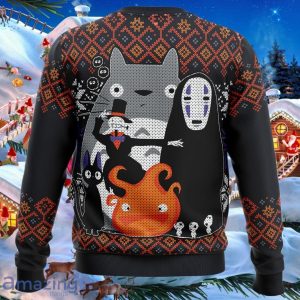 Cute Xmas Ugly Sweater Ghibli Miyazaki Ugly Christmas Sweater Best Gift For Men And Women Product Photo 2