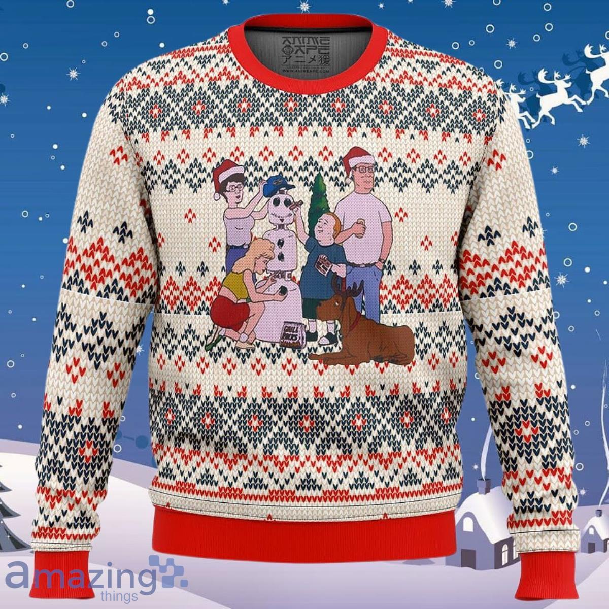 cute xmas ugly sweater king of the hill christmas sweater best gift for men and women