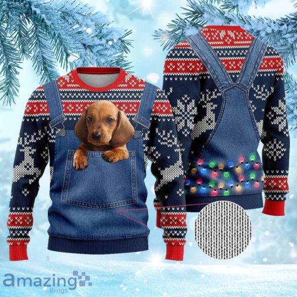 Weenie dog store christmas sweater