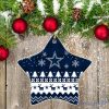 Dallas Cowboys Ceramic Ornament All We Want For Christmas Is More Time For Football