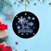 Dallas Cowboys Christmas Merry Christmas Circle Ornament