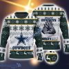 Dallas Cowboys Fans Logo Snowflake Pattern Ugly Christmas Sweater For Fans Green
