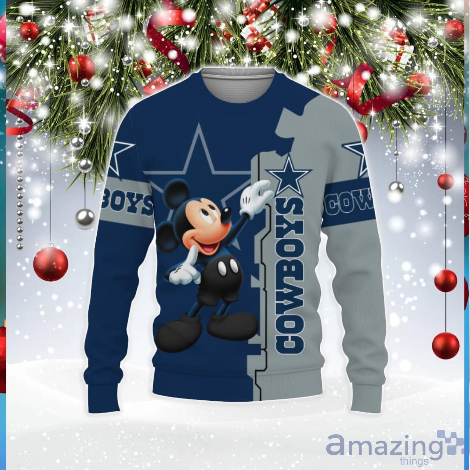 Cheerleaders Mickey Mouse Dallas Cowboys 3D Hoodie - Perfect Fan