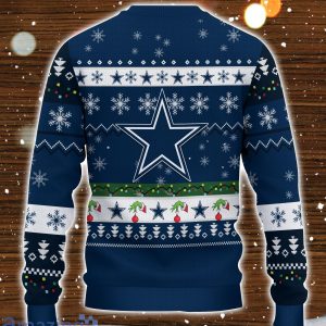 Dallas Cowboys NFL Grinch Hand Funny Christmas Gift Ugly Christmas Sweater Gift Ideas For Fans Product Photo 1