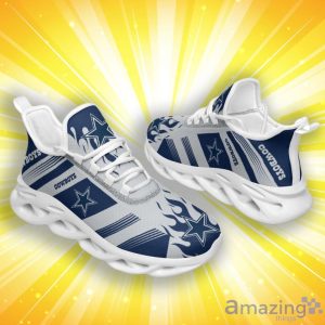 Dallas Cowboys Stripe And Fire Pattern Max Soul Shoes Product Photo 1