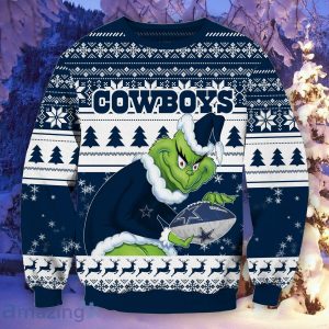 Dallas Cowboys Ugly Grinch Christmas Sweater For Fans Funny Christmas Gift Product Photo 2