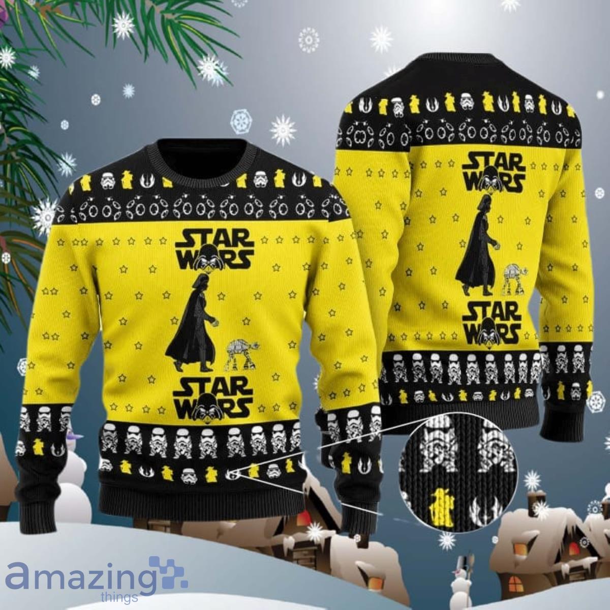 Darth Vader Ugly Christmas Sweater Impressive Gift For Men And Women image Darth Vader Ugly Christmas Sweater Impressive Gift For Men And Women Product Photo 1