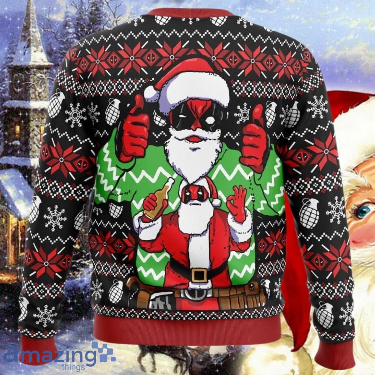 Deadpools Marvels Ugly Christmas Sweater Impressive Gift For Men And Women image Deadpools Marvels Ugly Christmas Sweater Impressive Gift For Men And Women Product Photo 2