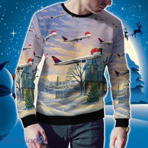 Delta Air Lines Boeing 757-232 Christmas Ugly Sweater Christmas Gift Ideas Product Photo 2