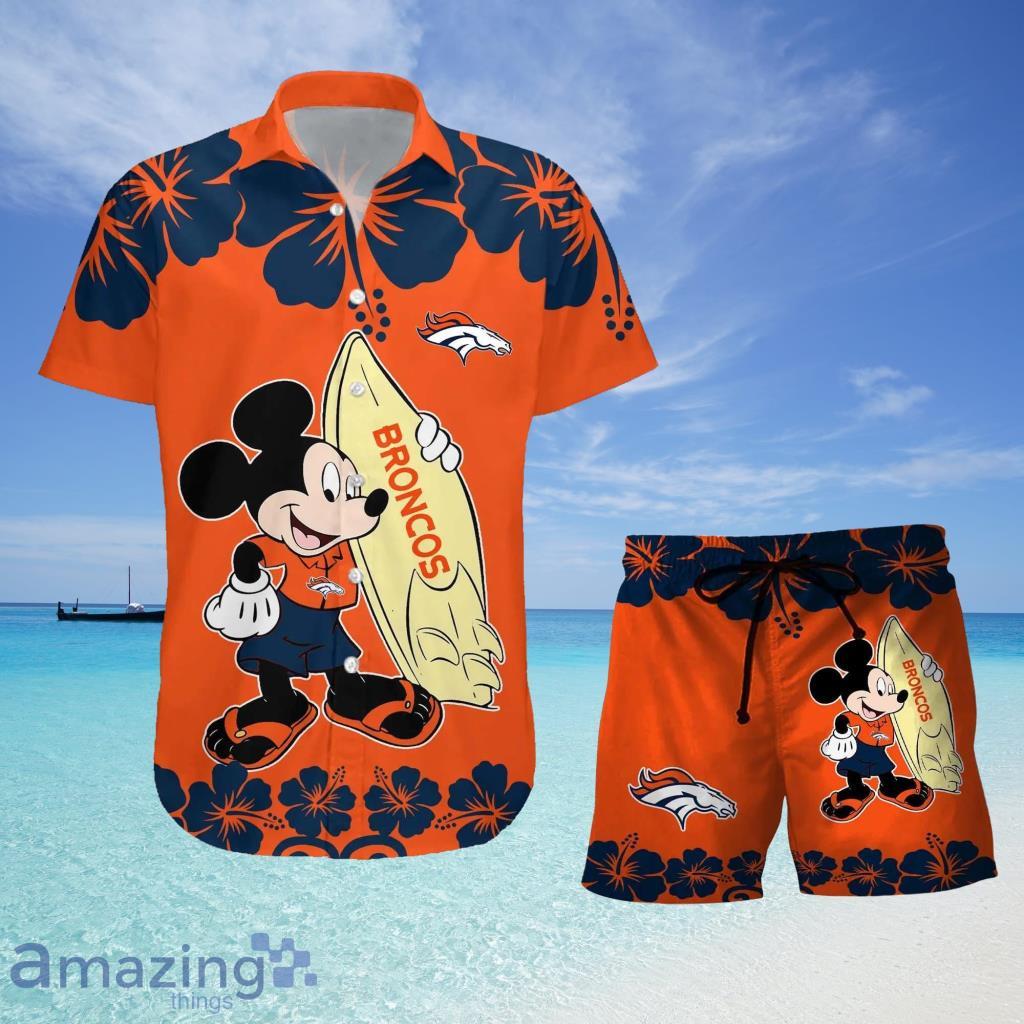 Denver Broncos 1 Tropical Hawaiian Shirt And Short For Men And Women image Denver Broncos 1 Tropical Hawaiian Shirt And Short For Men And Women Product Photo 1