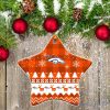 Denver Broncos Ceramic Ornament All We Want For Christmas Is More Time For Football