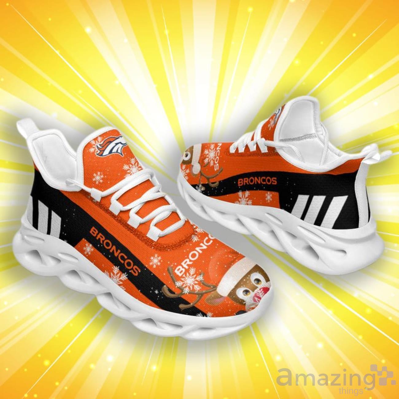 Denver Broncos Christmas Reindeer Special Style Max Soul Shoes image Denver Broncos Christmas Reindeer Special Style Max Soul Shoes Product Photo 2