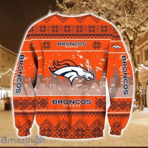 Denver Broncos City Pattern Ugly Christmas Sweater Amazing Christmas Gift Product Photo 2
