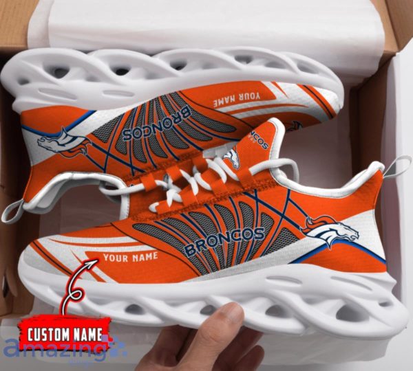 Denver Broncos NFL Max Soul Shoes Custom Name Sneakers For Men And Women