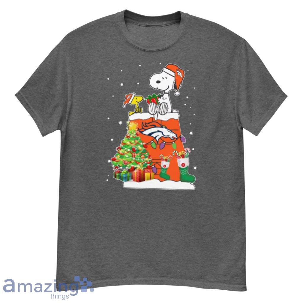 Denver Broncos Snoopy & Woodstock Christmas Shirt image Denver Broncos Snoopy & Woodstock Christmas Shirt Product Photo 2