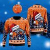 Denver Broncos Symbol Wearing Santa Claus Hat Ho Ho Ho Custom Custom Name Ugly Christmas Sweater Best Gift