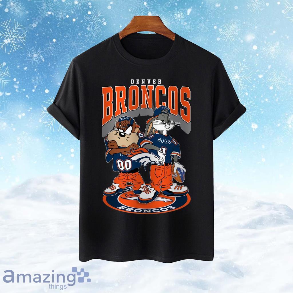 Denver Broncos Taz And bugs NFL Teams Hawaiian Shirt Gift For Men And Women