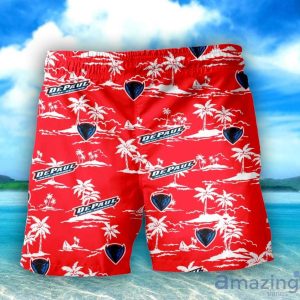 DePaul Blue Demons 3D Tropical Pattern Coconut Tree Hawaiian Shirt And Shorts Product Photo 3