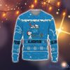 Detroit Lions American Sports Teams Snoopy House Cute Christmas Gift Ugly Christmas Sweater