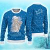 Detroit Lions Christmas Santa Claus Tattoo Limited Edition Ugly Sweater