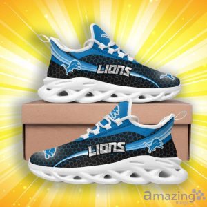 Detroit Lions Honeycomb Pattern Max Soul Shoes Product Photo 2