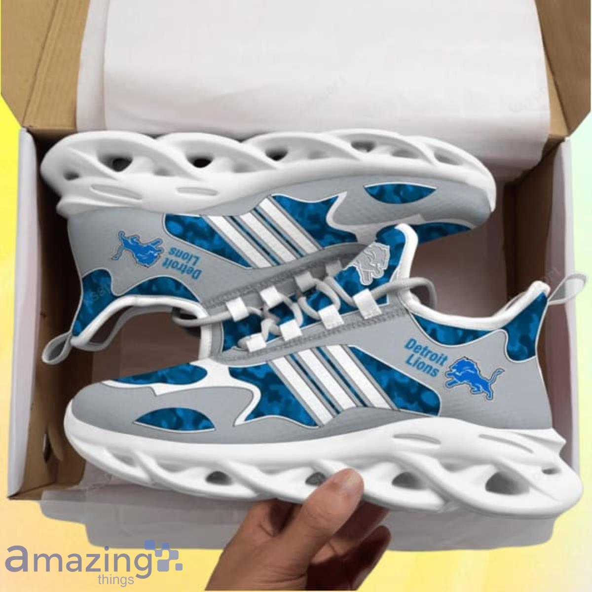 Detroit Lions Personalized Name Clunky Sneakers Special Gifts For Fans