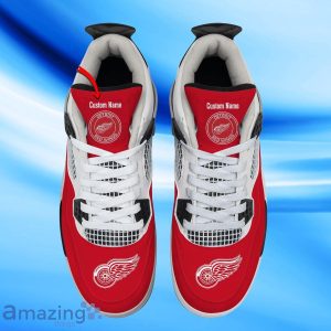 Detroit Red Wings Custom Name Air Jordan 4 Sneaker Style Gift For Men Women image Detroit Red Wings Custom Name Air Jordan 4 Sneaker Style Gift For Men Women Product Photo 2