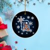 Detroit Tigers Merry Christmas Circle Ornament