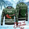 Dog Walking In A Wonderland Ugly Christmas Sweater Gift Knitting Sweater