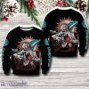 Dolphins Christmas Sweater With Cool Skull Graphic NFL Ugly Christmas Sweaters