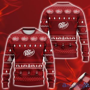 Dr Pepper Drink 3D All Over Printed Ugly Christmas Sweater Sweatshirt Hoodie Christmas Gift Product Photo 1