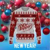 Dr Pepper Soft Drink Big Snowflake Pattern Ugly Christmas 3D Sweater For Men And Women