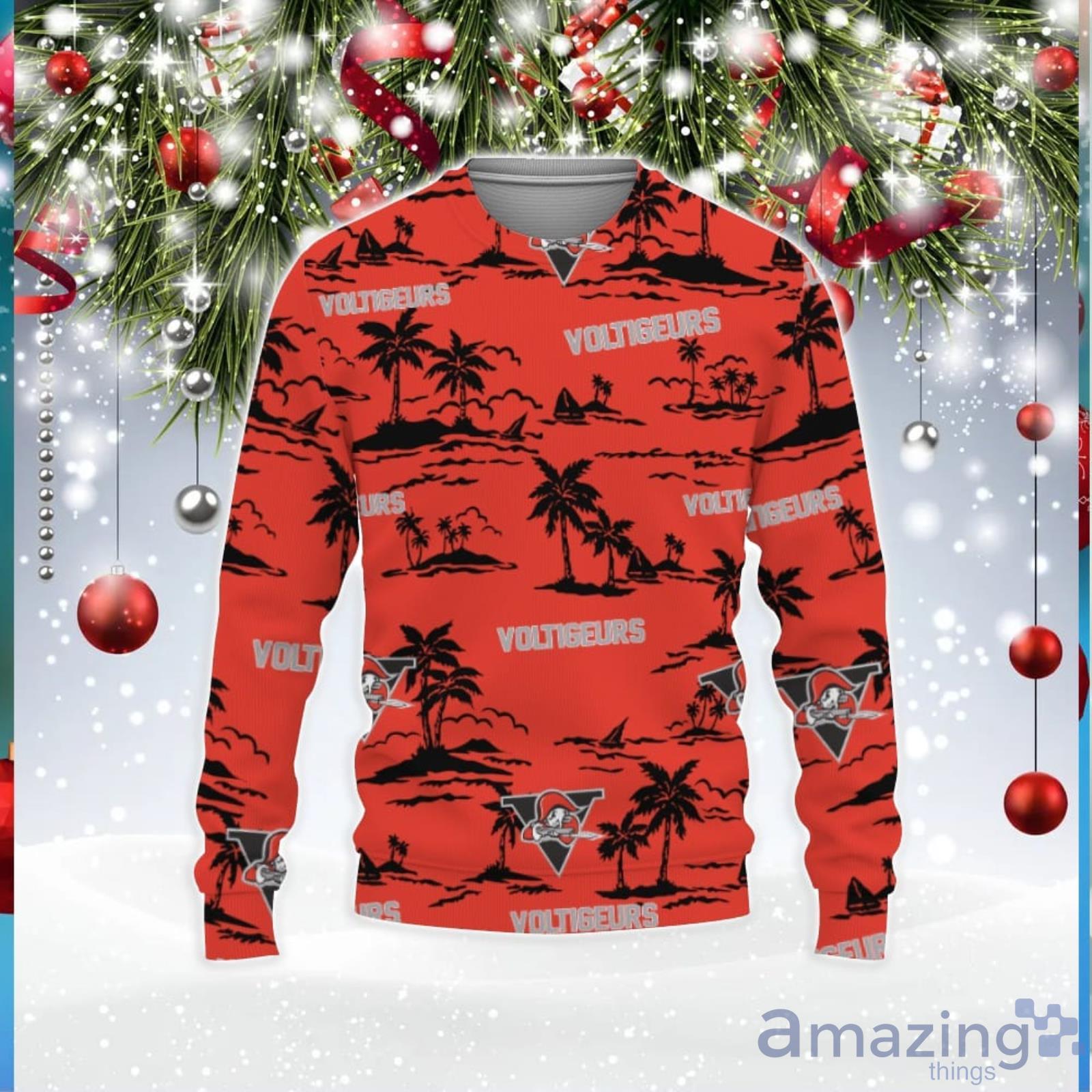 Drummondville Voltigeurs Hawaiian Aloha Hawaii Beach 3D Sweater Unisex Christmas Gift image Drummondville Voltigeurs Hawaiian Aloha Hawaii Beach 3D Sweater Unisex Christmas Gift Product Photo 1