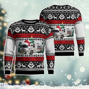 Eagan Fire Department Christmas AOP Ugly Sweater Christmas Gift Ideas Product Photo 1