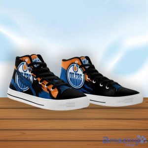 Edmonton Oilers High Top Shoes Style Sneakers For Fans Product Photo 3
