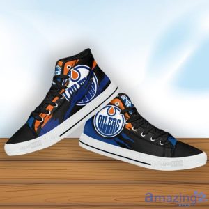 Edmonton Oilers High Top Shoes Style Sneakers For Fans Product Photo 4