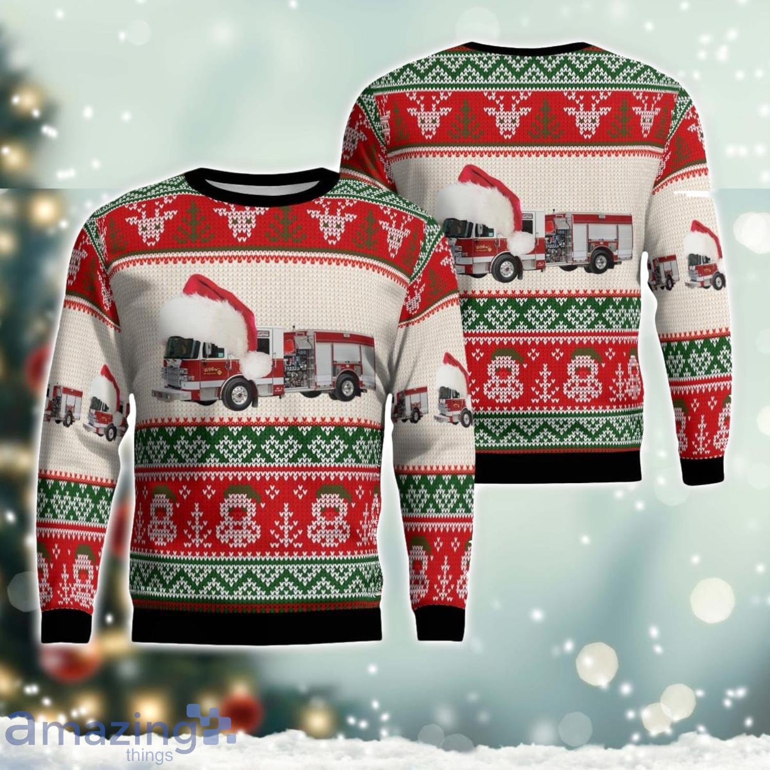 El Paso Fire Department AOP Ugly Sweater Christmas Gift Ideas image El Paso Fire Department AOP Ugly Sweater Christmas Gift Ideas Product Photo 1