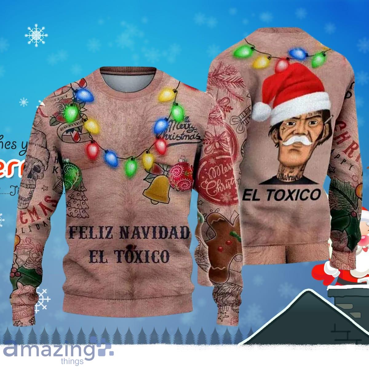 Feliz Navidad El Toxico Ugly Christmas Sweater Luxurious Gift For Men And Women Product Photo 1