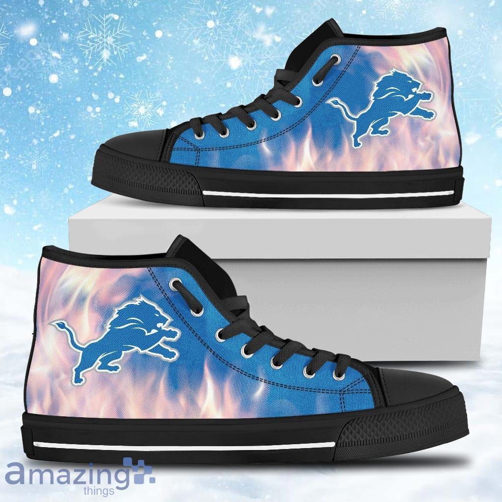 Detroit Lions Sneakers High Top Shoes Fan Gift