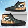 Fighting Like Fire Green Bay Packers High Top Shoes Gift For Big Fans