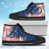 Fighting Like Fire Tampa Bay Lightning High Top Shoes Gift For Big Fans