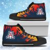 Fire Burning Fierce Strong Logo Arizona Wildcats High Top Shoes Gift For Big Fans